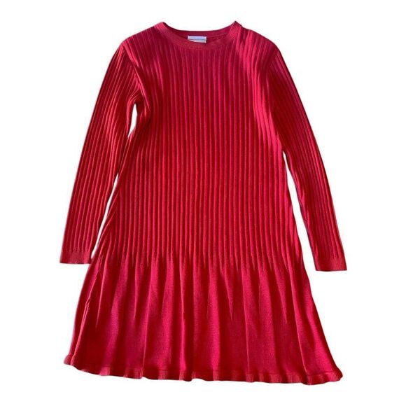 Coldwater Creek Women’s PS Red Sweater Dress Ribbed Long Sleeve EUC - Picture 3 of 9
